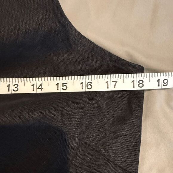 Faithfull the Brand Valenza Linen Maxi Dress Black Sleeveless Size 6 - Picture 11 of 15